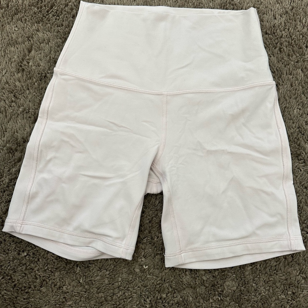 Lululemon biker shorts Strawberry milkshake color